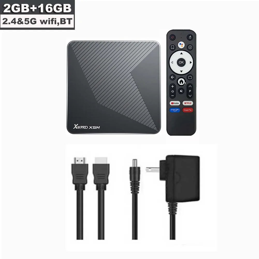 X88 PRO X5M Android 14 TV Box HD 8k 2.4G 5G Wifi6 BT5.0 1000M Lan 3D Amlogic S905X5M & S905A