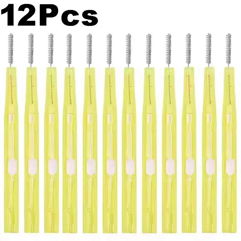 1-12PCS Double-end Adjustable Phone Speaker Cleaning Brush for Earphone Earbuds Cleaner Kit for iPhone Samsung Keyboard Brushes
