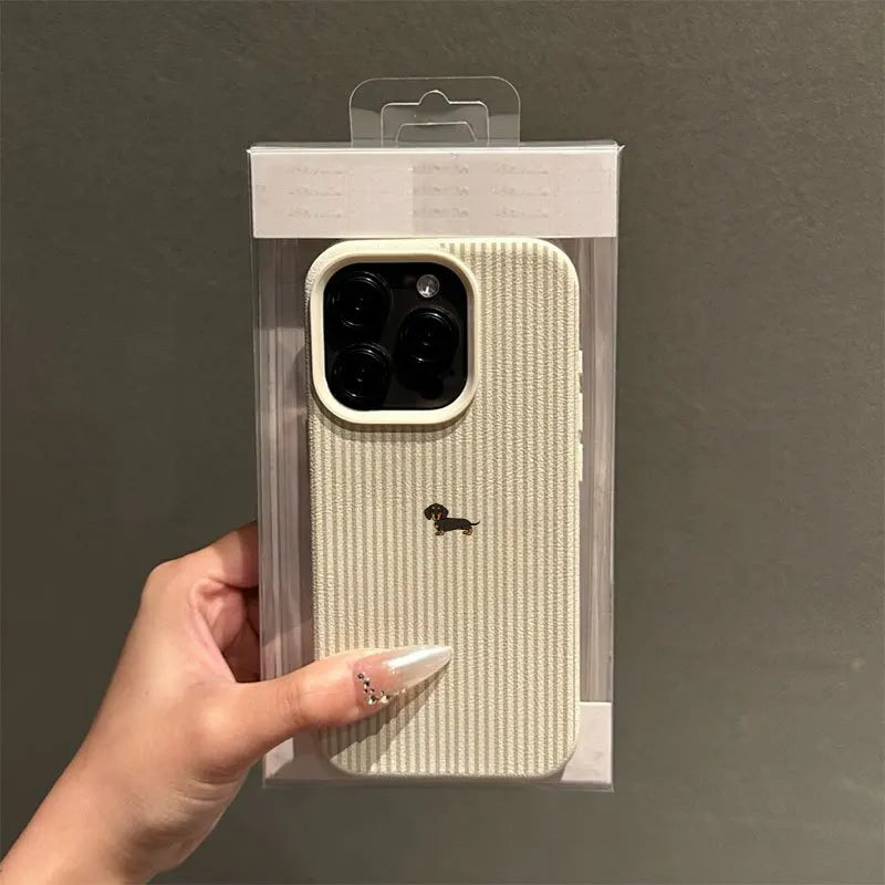 Cute Playful Dachshund Pattern Phone Case for Samsung S26 S25 S24 S23 S22 S21 S20 Note20 Ultra Plus A73 A55 5G Silicone Cover