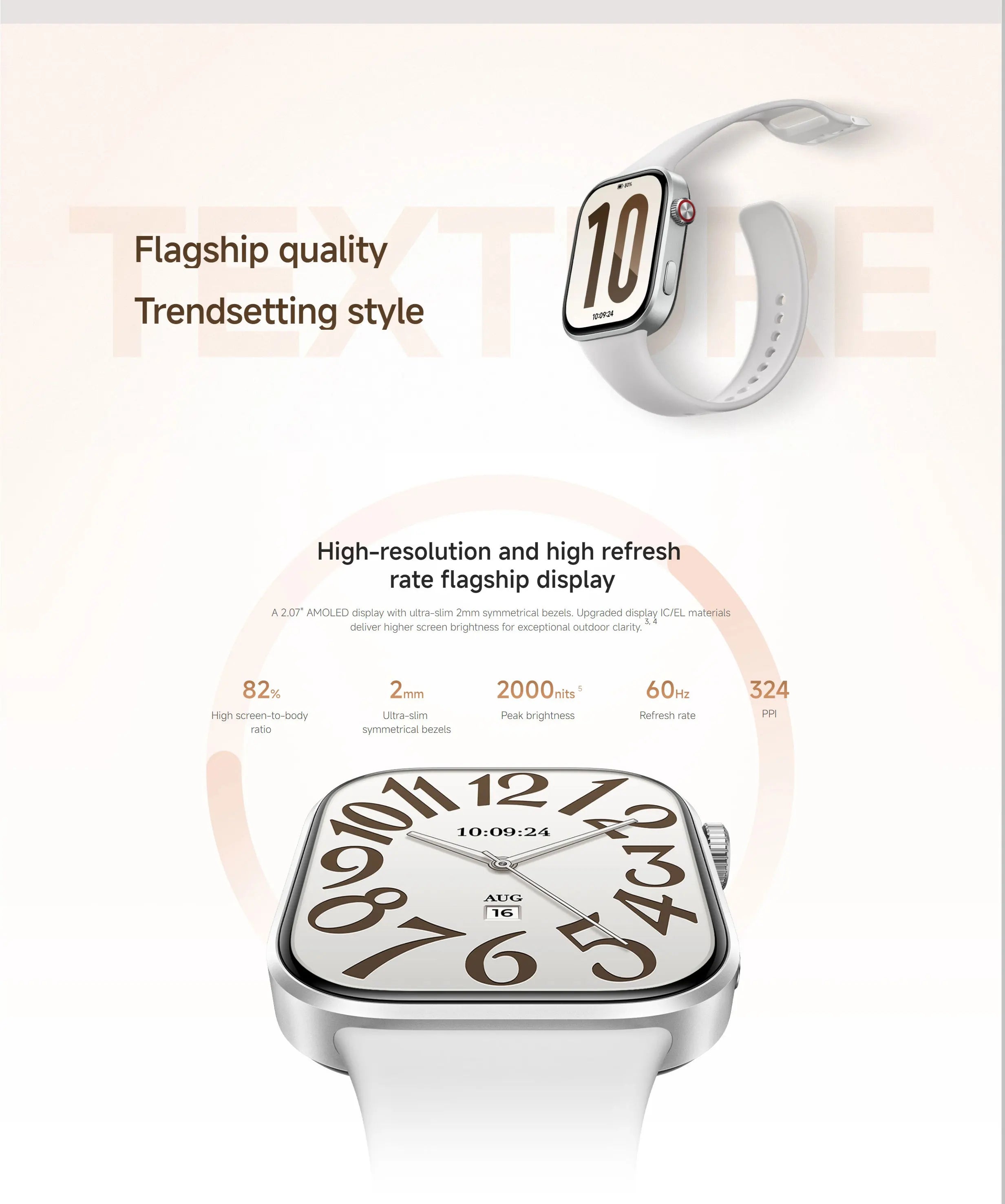 Global Version Redmi Watch 6 2.07" AMOLED Screen 550mAh Battery 150+ Sports Modes 5ATM Water Resistance Xiaomi HyperOS 3