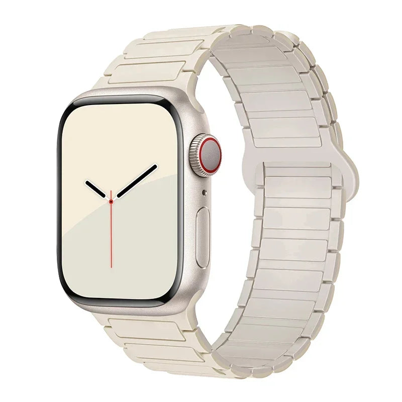 Hot Magnetic Loop For Apple Watch Bands 44 40 49 45 41 38mm Silicone Bracelet iWatch Series 11 10 9 8 7 6 5 4 3 Se Ultra 3/2 Str