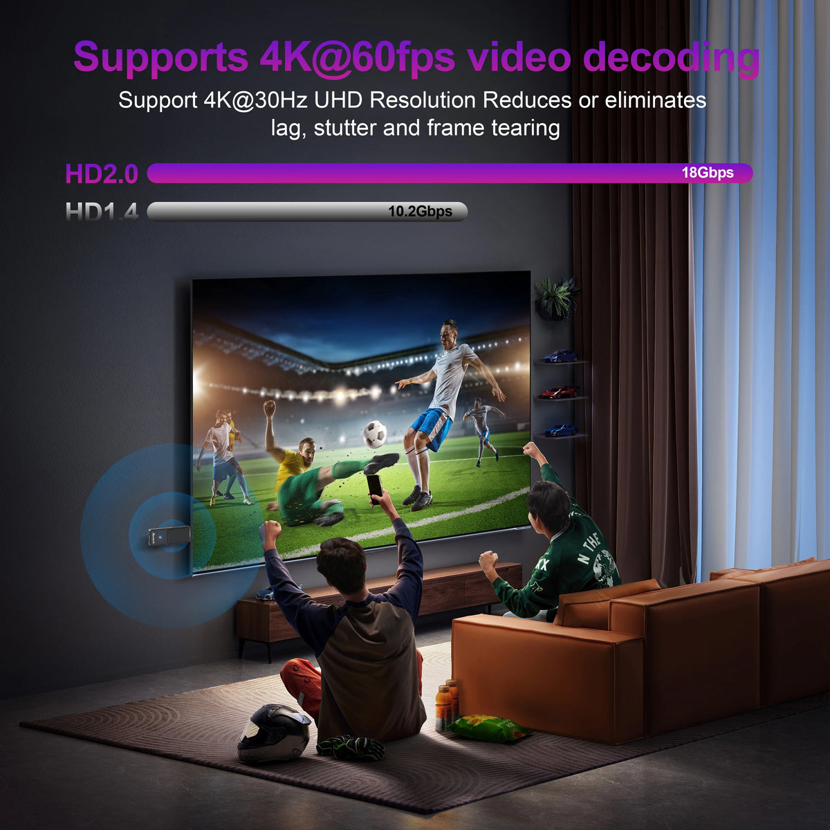 2026 Android 14.0 TV Stick Kowankit K98D1 TV Box 4K HDR RK3518 Wifi6 BT5.0 2.4G 5G Smart TV BOX Voice Remote Set TOP Box