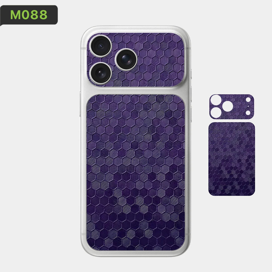 BC02 for Apple iPhone 17 Pro Max /17 Pro/Air Camera with Battery Skin Wrap 3D Colorful Rear Protective Sticker Film