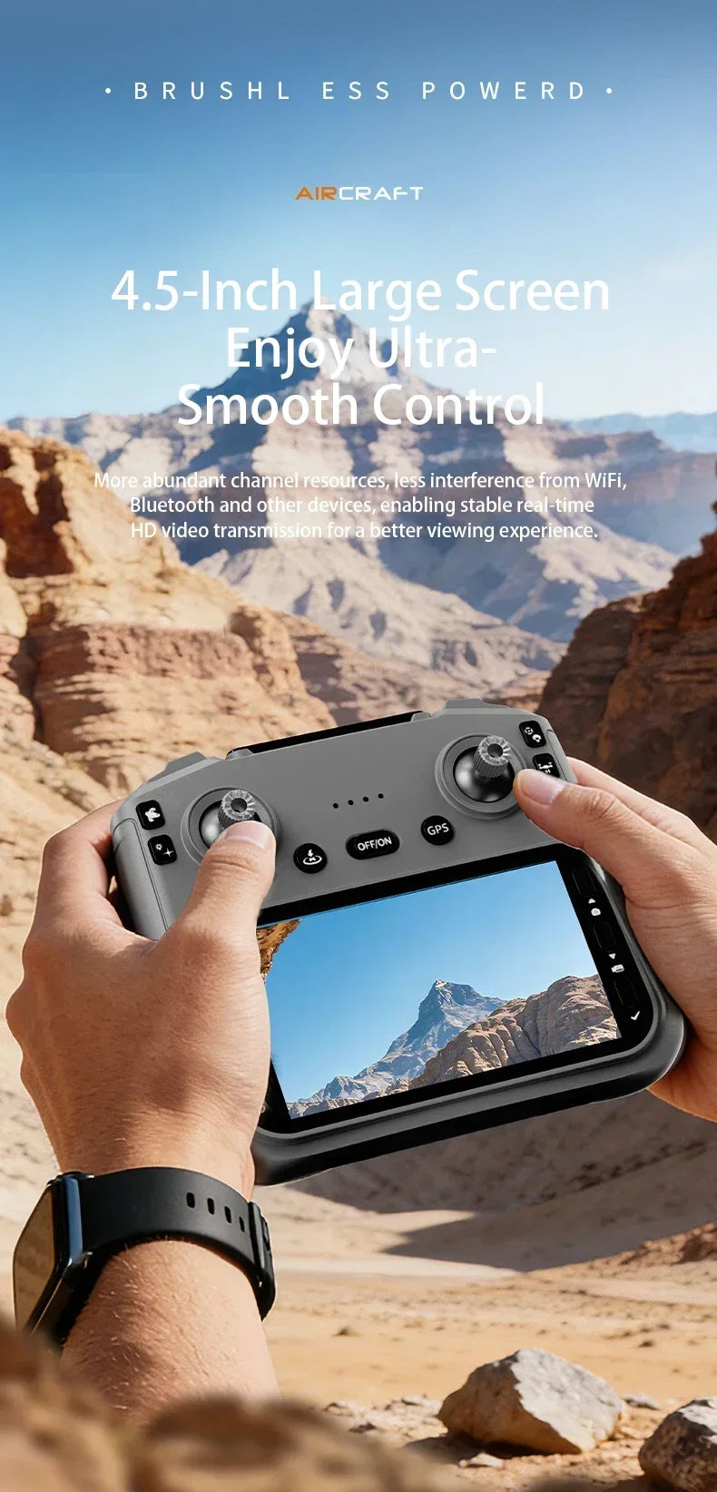 Original G500 GPS Foldable Drone Large Screen 8K Dual Optical Flow Obstacle Avoidance Long Range 5G WiFi FPV Aerial Quadcopter
