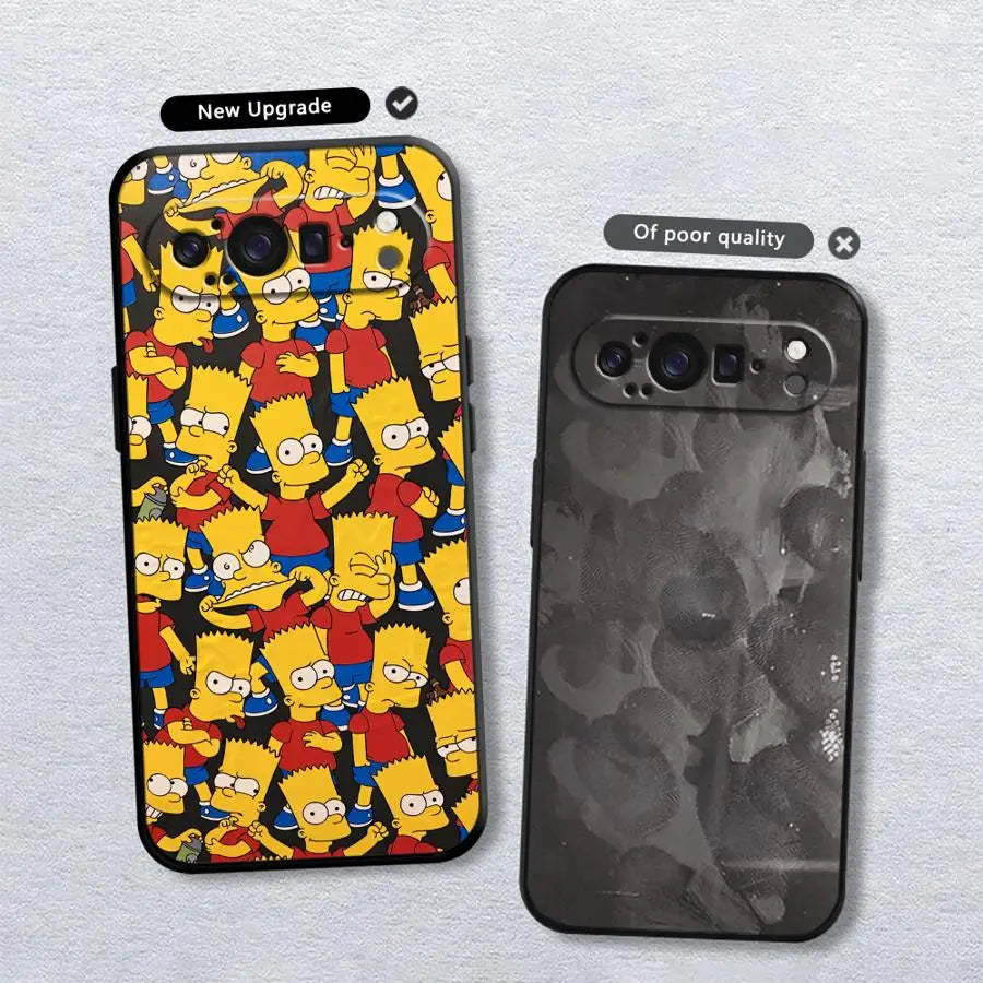 The Simpsons Fashion Bart Case for Google Pixel 10A 9a 8a 10 9 Pro XL 6a 7a 6 7 8 Pro Funda Phone Cover