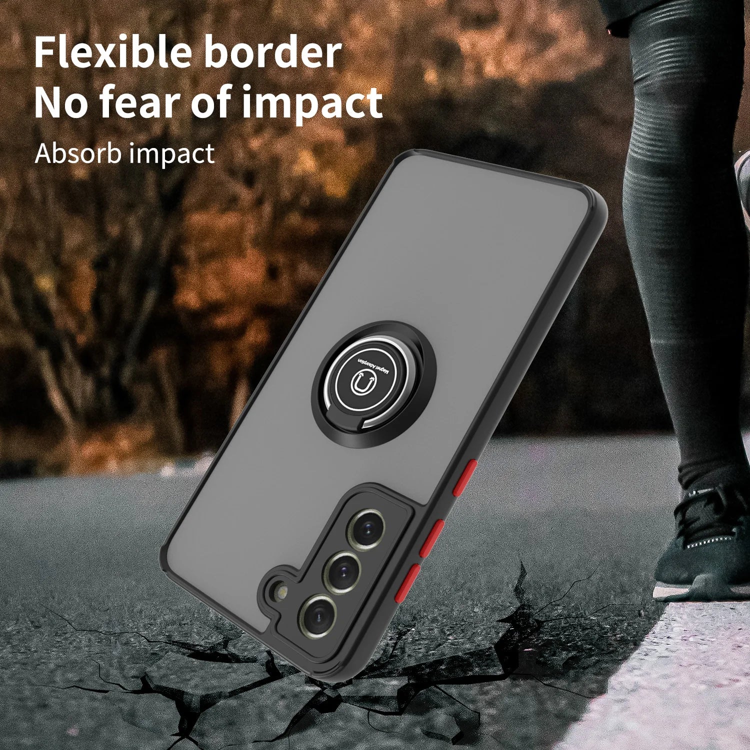 Shockproof Magnetic Cover Funda For Samsung Galaxy S25 S24 S23 S22 S21 S20 FE S10 S9 S8 Note10 20 Ultra Ring Holder Case Stand