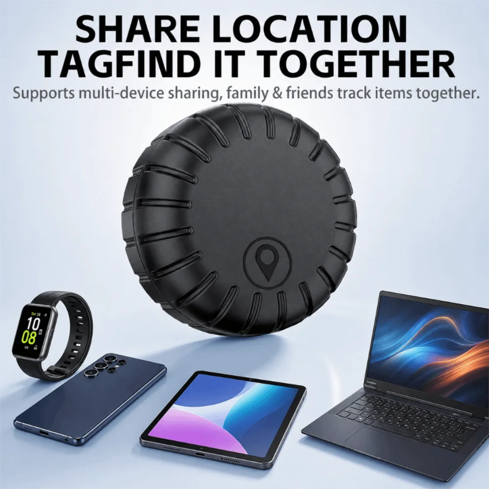 5.3 Bluetooth Magnetic Anti Lost Tracker Long Standby IPX7 Waterproof Grade Smart Tag Item Locator Unlimited Remote Location