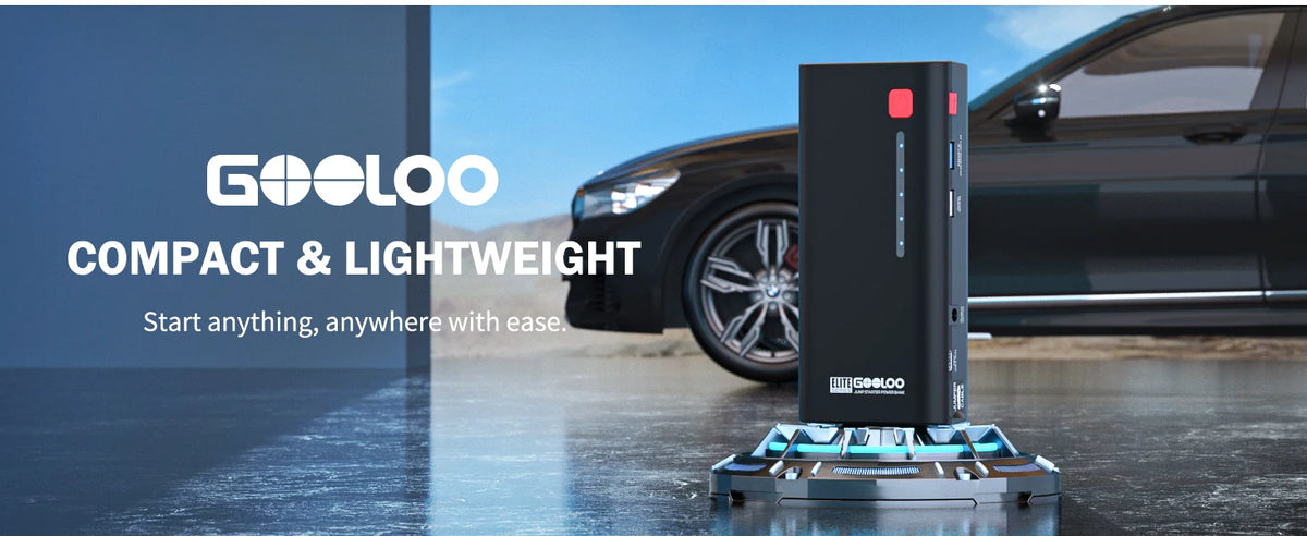 GOOLOO 12V Automotive Car Starting Device 48.84Wh Powerbank External Battery Booster 2000A Super Capacity Motorcycle Jump Start