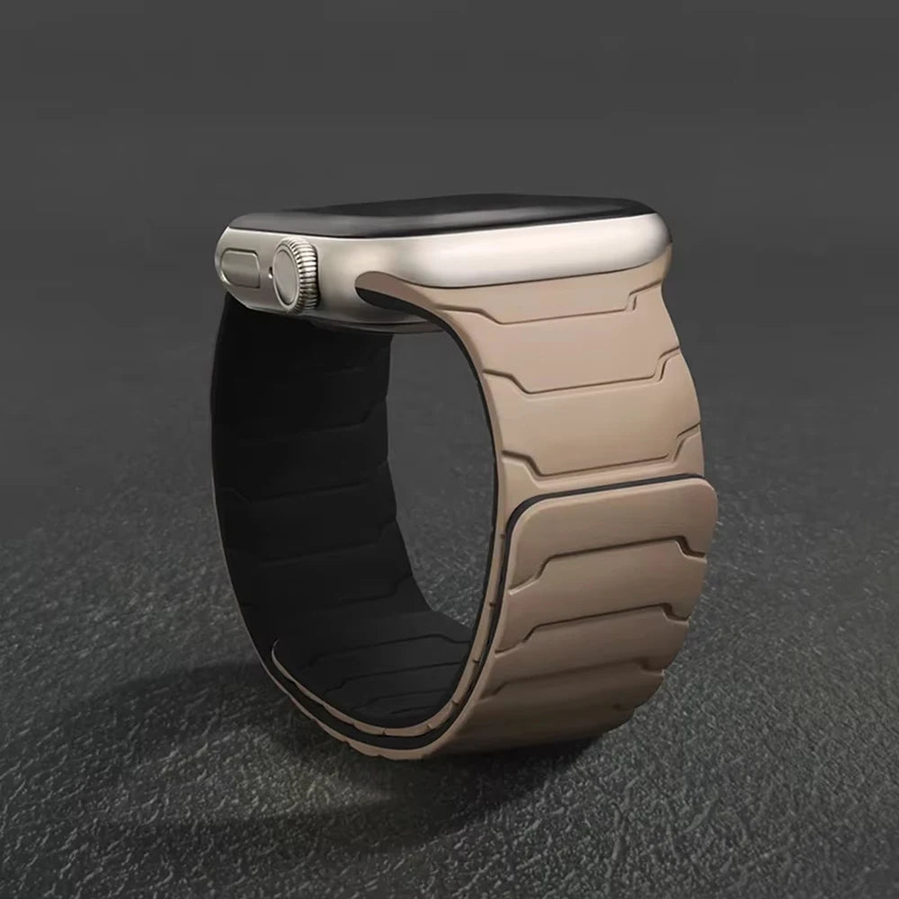 Silicone Magnetic Strap for Apple Watch Bands Ultra 4 3 2 49mm 40mm 44mm 41mm 46mm 45mm 42mm Correa iWatch Series 12 10 11 SE3