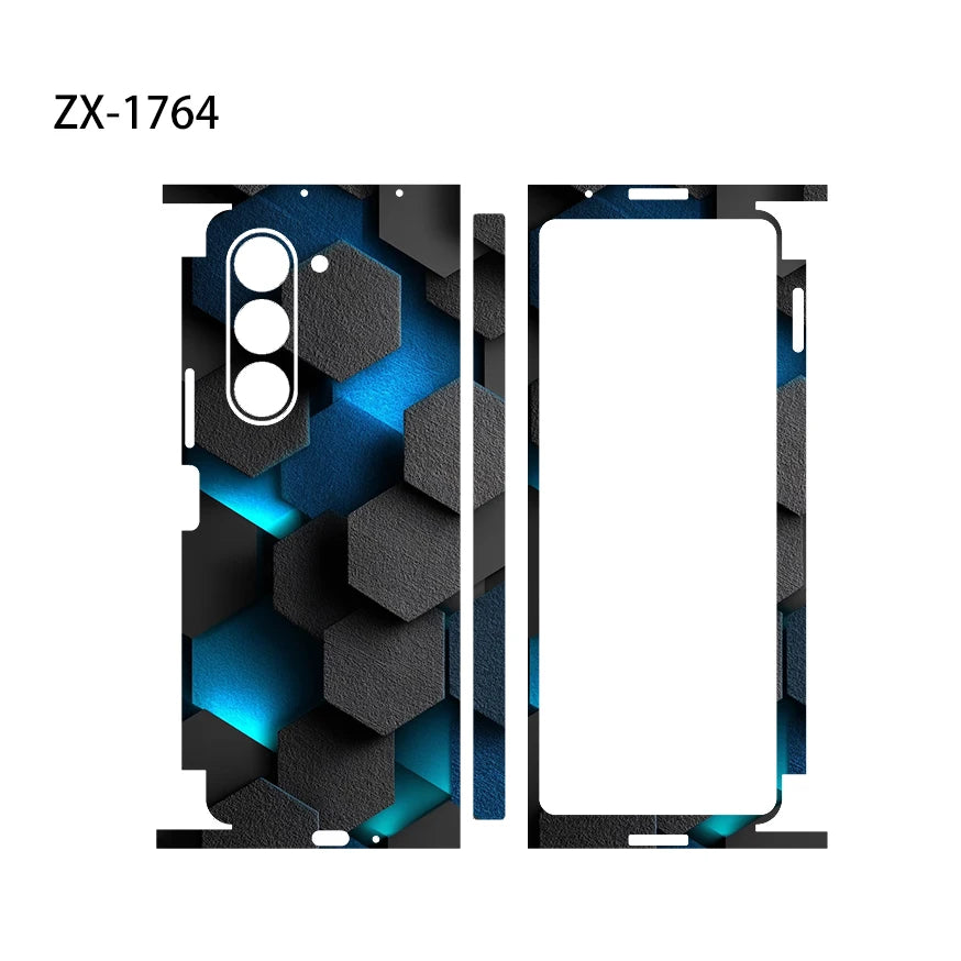 Skin Wrap For Galaxy Z Fold 6 Back Film Samsung Z Fold 7 Protective Decal Fold 4 Fold 3 Sticker Back Screen Protector