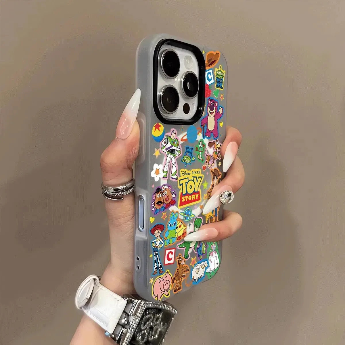 New cartoon Toys Storys Silicone Matte Candy Color 2 in 1 Phone Case for iPhone 17 17e Air 16e 16 15 14 13 Plus 12 11 Pro XR Max