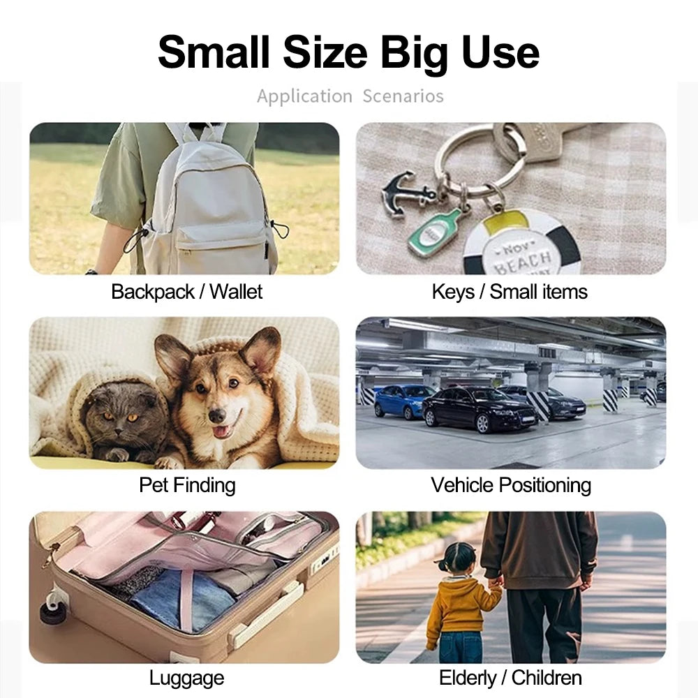 Smart Tag Wallet Tracker Card Dual System Anti-Lost GPS Tracker Item Finder Compatible With Google Find Hub & Apple Find My