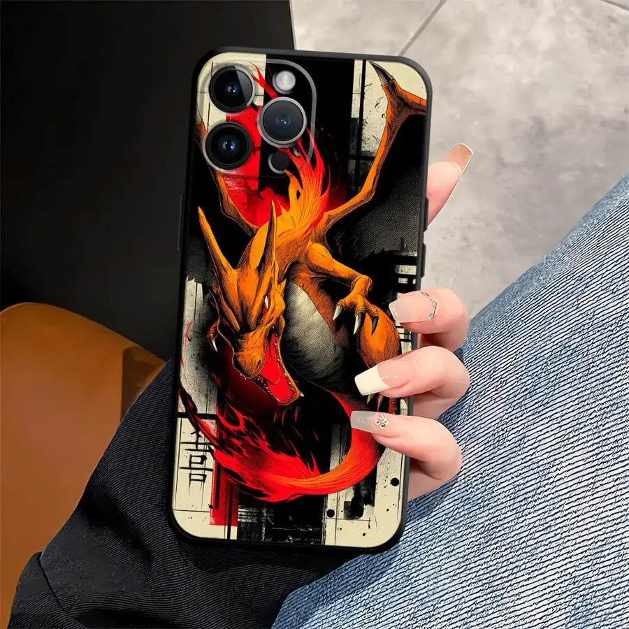 Hot Anime Pokemon Funda Phone Cover Phone Case for Apple iPhone Air XR XS MAX 12 17 Pro Max 15 Pro 7 8 14 11 13 16