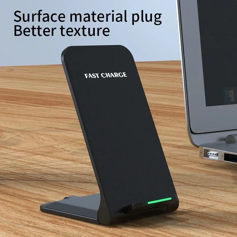 Wireless Charger Station Earphone Phone Fast Charging Charger Holder For iPhone 16 15 14 13 Pro Max Samsung S24 S23 Xiaomi