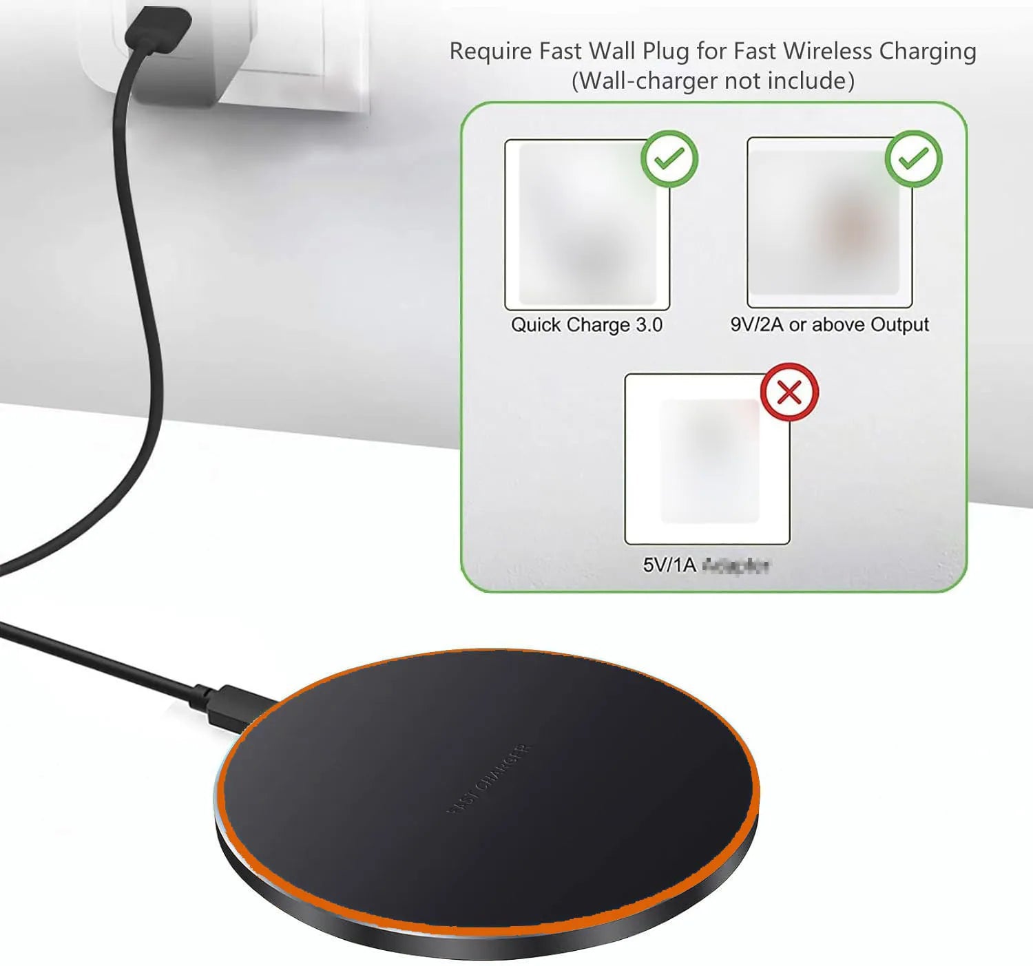 30W Fast Wireless Charger Compatible with iPhone 17‑12 Pro Max, Galaxy S25‑S20, Huawei, Xiaomi & Google Pixel