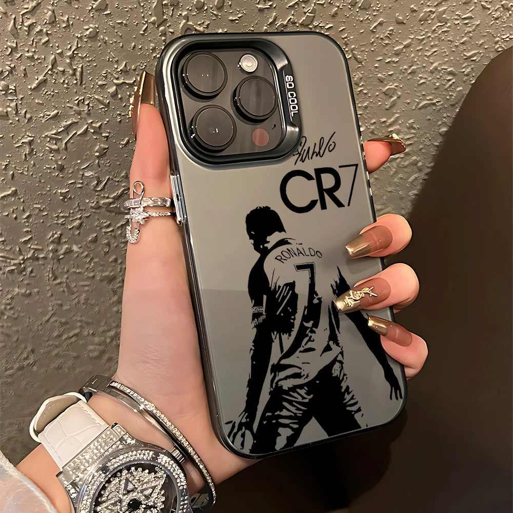 Phone Case For  Famous football players C-CR7 iPhone 17 17e 16e 16 15 14 13 12 11 mini Pro Max Air Plus Anti Fall Matte Cover