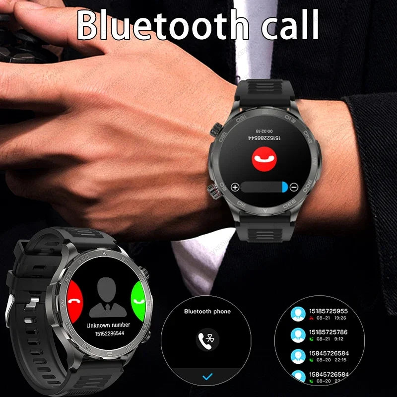 New GPS Track Smart Watch Men AMOLED HD Screen Outdoor Sports Fitness Heart Rate NFC IP68 Waterproof Bluetooth Call Smart Watch