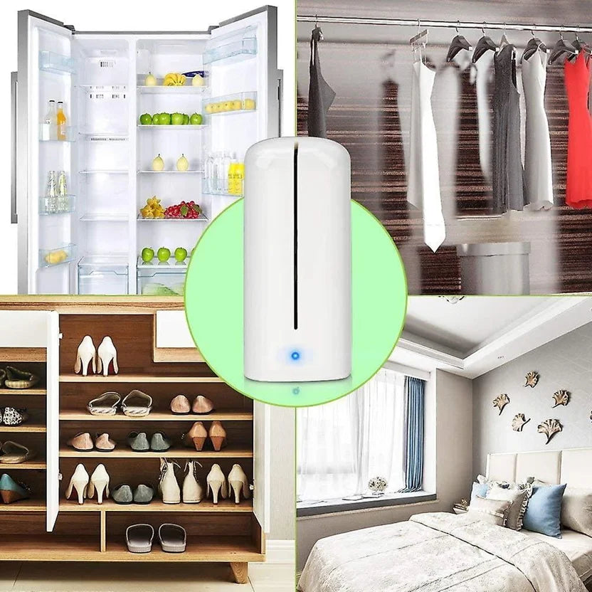 Portable Mini Ozone Generator Air Purifier Usb Rechargeable Odor Eliminator For Refrigerators, Cars & Closets