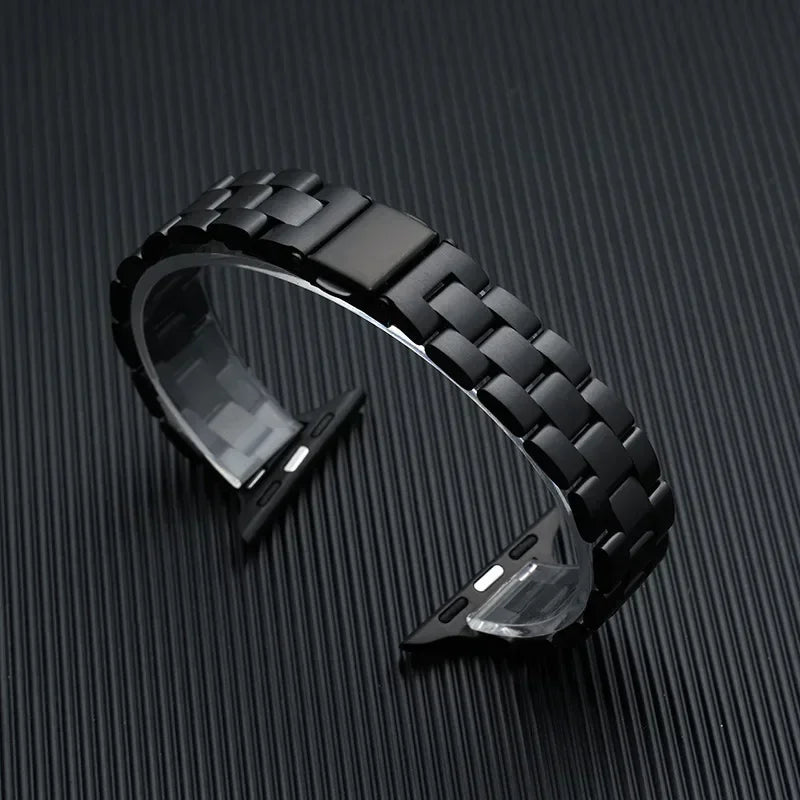 Strap For Apple watch band 46mm 45mm 44mm 49mm 40mm 41mm Metal Stainless Steel bracelet iWatch series 10 8 9 7 5 se 6 4 Ultra 2