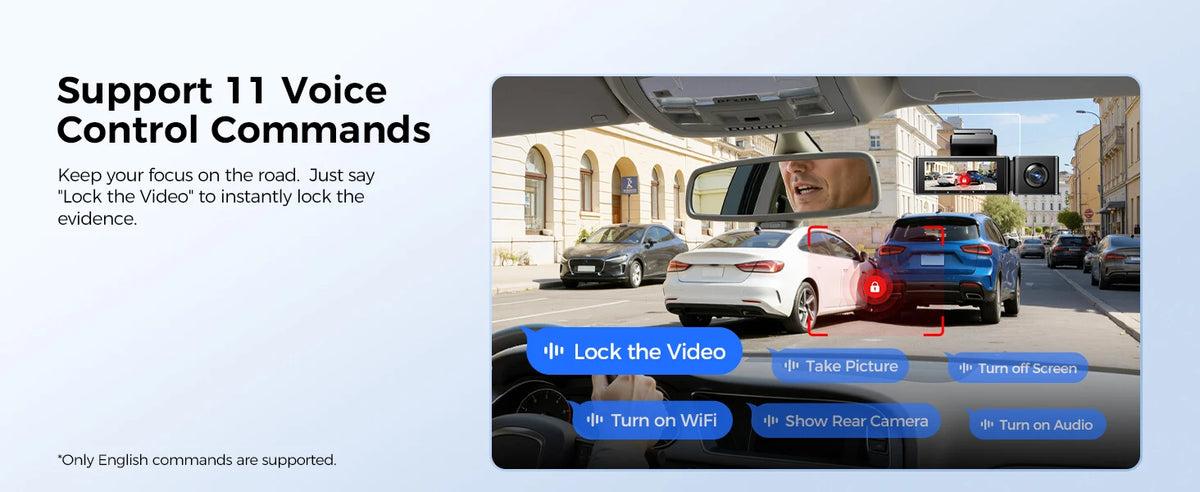 New AZDOME 4K M550 Pro Dash Cam Front Rear Interior 3 in 1 Car Camera 24H Parking Monitor Supercapacitor 5G WIFI GPS ADASCar DVR