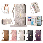 For Samsung Galaxy S26 S25 Ultra S24 S23 FE S22 Ultra Plus A05 A25 A57 A55 A56 A37 Leather Case Crossbody Card Wallet Flip Cover