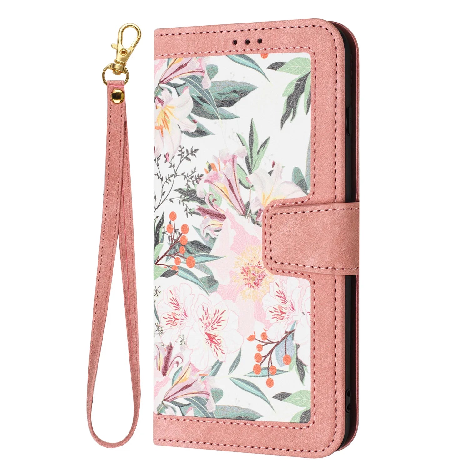 Painting Art Flower Leather Phone Wallet Case Book For Samsung Galaxy S25 S24 S23 S22 S21 S20 FE A06 A16 A26 A36 A56 Flip Cover