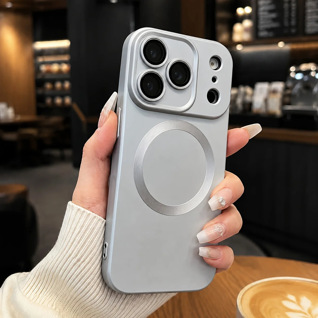 Premium Metallic Sheen Magnetic Phone Case for Iphone 11 12 13 17 Pro Max 15 16 14 Plus Camera Lens Protector Back