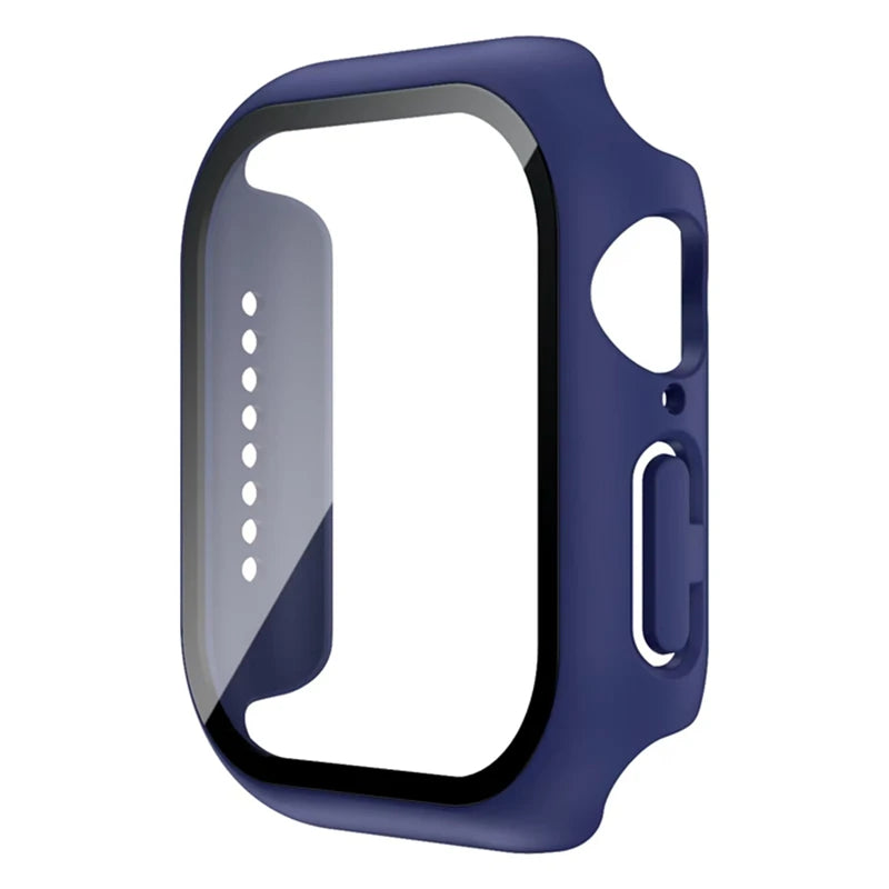 Glass+Cover For Apple Watch case 44mm 40mm 38 42 49mm 41mm 45mm 46mm Accessorie Screen Protector iWatch 11 10 9 8 7 6 SE 5 Ultra