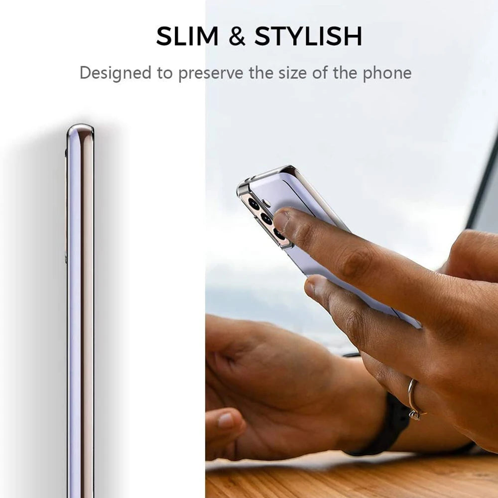Transparent Case For Samsung Galaxy S22 S23 S21 Ultra S20 FE Plus A55 A16 A36 S25 A56 A26 A52 A54 A57 5G S24 Silicone Cover