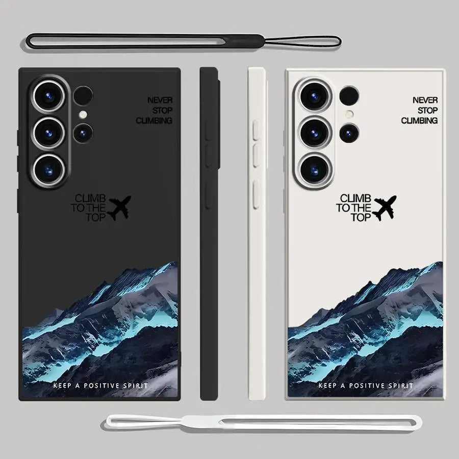 Mountain Scenery Soft Cover Case for Samsung Galaxy S23 S24 S21FE S20 FE S22 Ultra Note 10 20 Ultra S25 Plus S25 Ultra