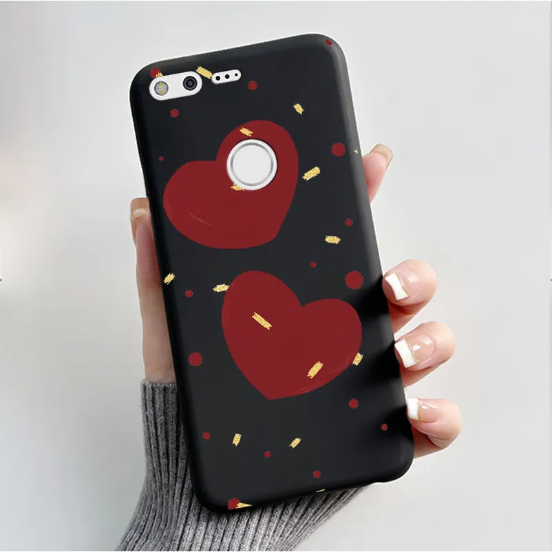 For Google Pixel XL Case Luxury Fashion Butterfly Flowers Black Soft TPU Silicone Back Cover For Google Pixel 1 1XL Phone Cases