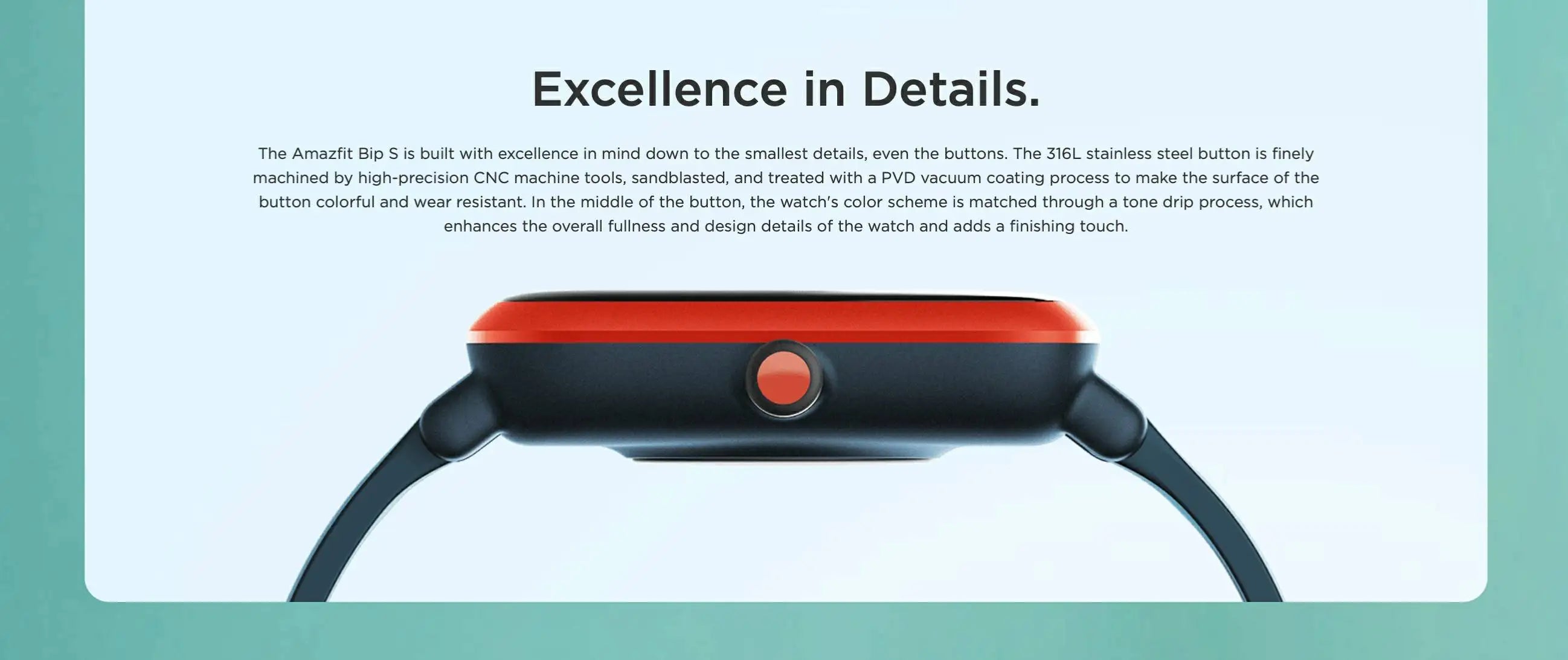 Amazfit SmartWatch Bip S GPS GLONASS 31g Feather-Light Body Bluetooth Heart Rate Measurement Sports Watch Used 90-95 New No Box