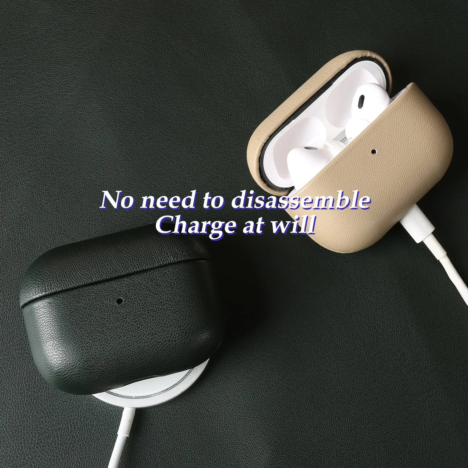 Biobased Eco-Friendly Leather Case For Airpods Pro 3 airpods4 3 Wireless Earphone Box Headphone Bluetooth Hard Protective Cover