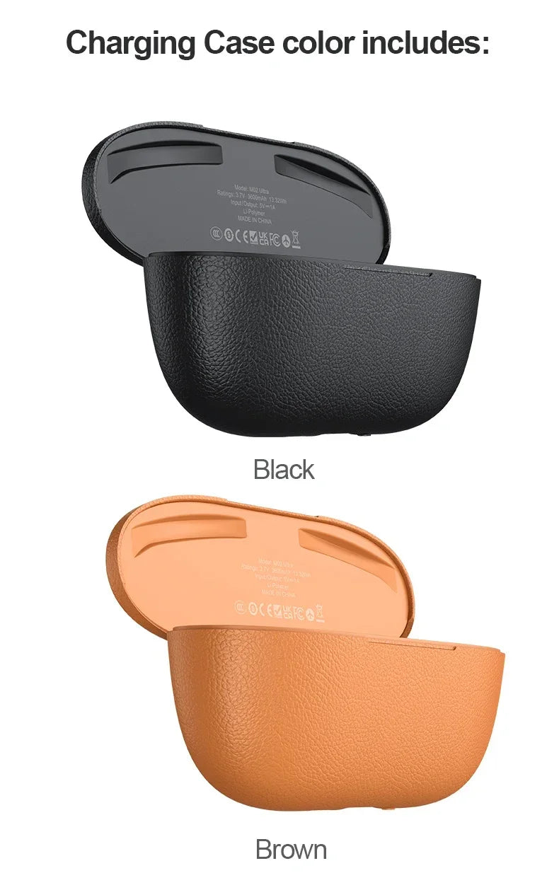 MOGCO Smart AI Glasses, 8MP Camera, Real-time Translation, 3600mAh Charging Case, 43.6g Ultra Lightweight Portable Eyeglasses