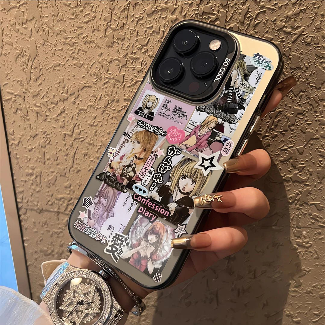 Anime Death Note Cool Amane Misa Phone Case For iPhone 17 16e 16 15 14 13 12 11 mini Pro Max X XR XSMAX 8 7 Air Plus Back Cover
