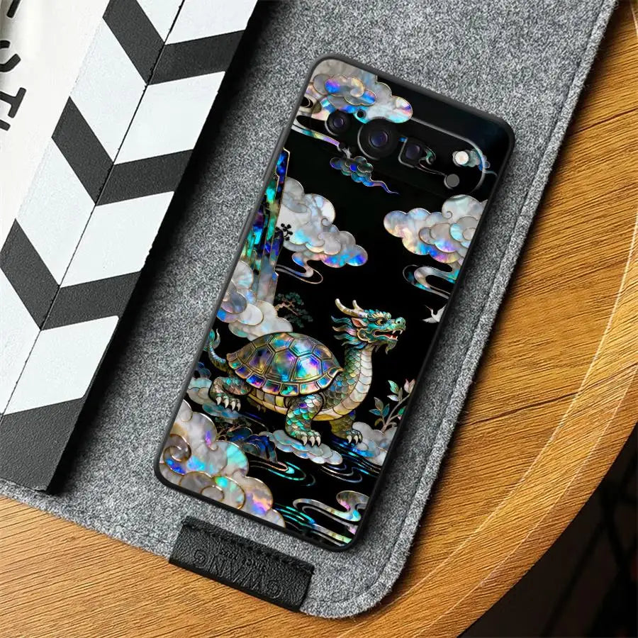 Tiger Green Dragon Case for Google Pixel 10A 9a 6a 8a 7a 10 9 Pro XL 6 7 8 Pro Funda Phone Cover