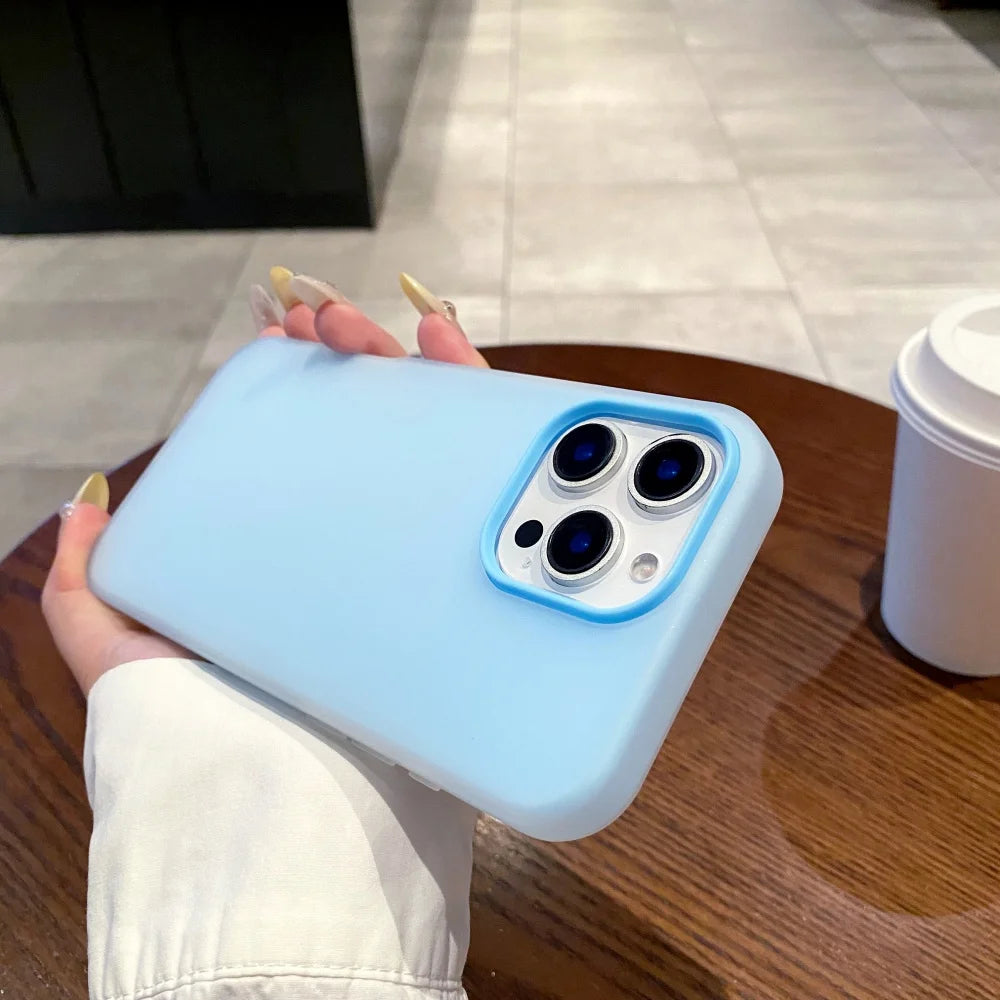 Soft Matte Candy Transparent Phone Case For iPhone 17 16 15 14 13 12 Pro Max Plus X Xs Max XR Shockproof Silicone Bumper Cover