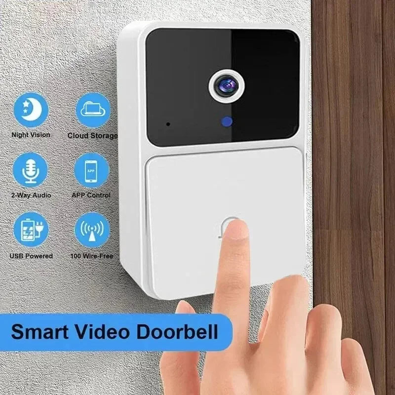 WiFi Tuya App Video Doorbell Wireless Home Intercom System Night Vision Door Viewer Camera Smart Home Security for Door Access