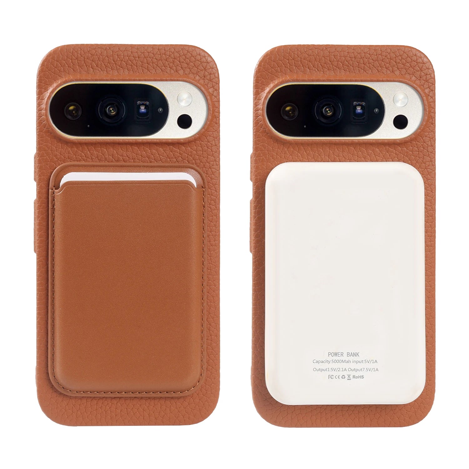 For Magsafe Magnetic Lychee Genuine Leather Case For Google Pixel 10 Pro XL Pixel10 9A 8A 7A Pixel 7 8 9 Pro XL Phone Back Cover