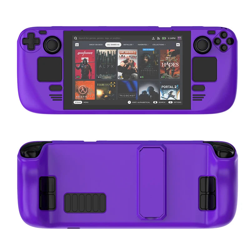 Protective Cover Case for Steam Deck,Controller Colorful Protective Case Hard Shell with Stand