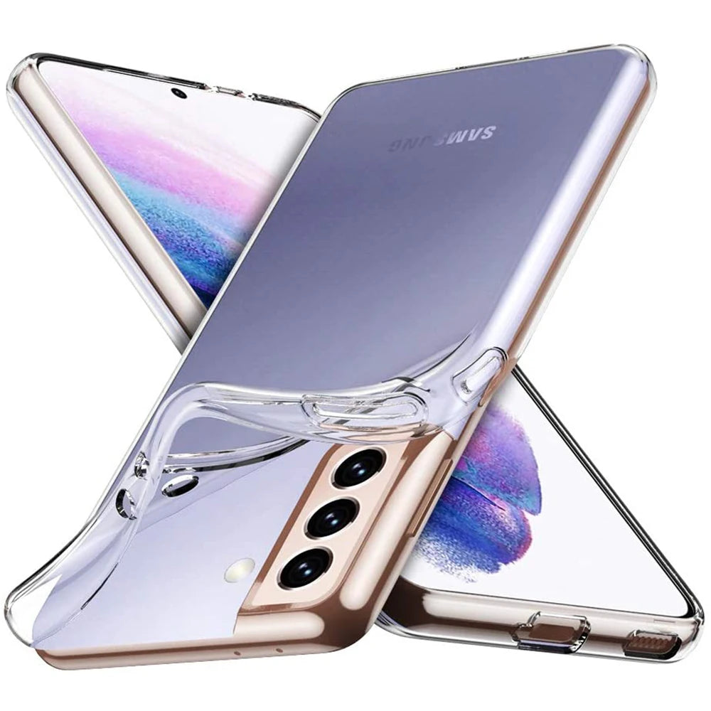 Transparent Case For Samsung Galaxy S22 S23 S21 Ultra S20 FE Plus A55 A16 A36 S25 A56 A26 A52 A54 A57 5G S24 Silicone Cover