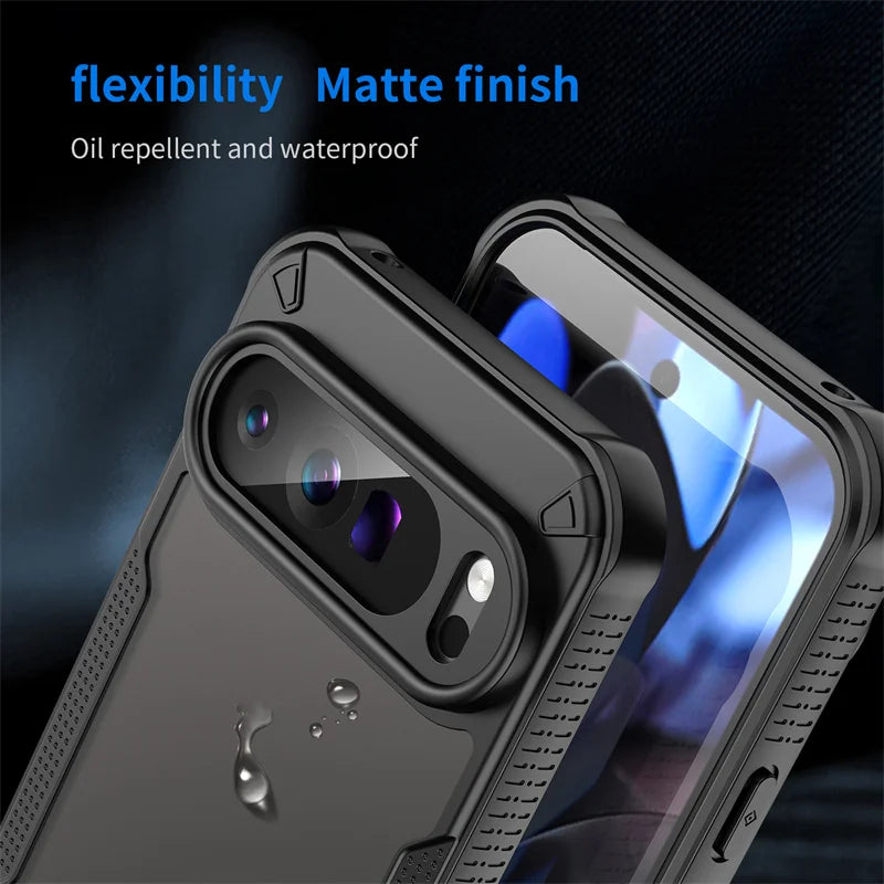 Hybrid Rugged Protective Cover For Google Pixel 10 9 Pro XL 8 Pro 9A 8A Case Shockproof Coque Fundas Capa