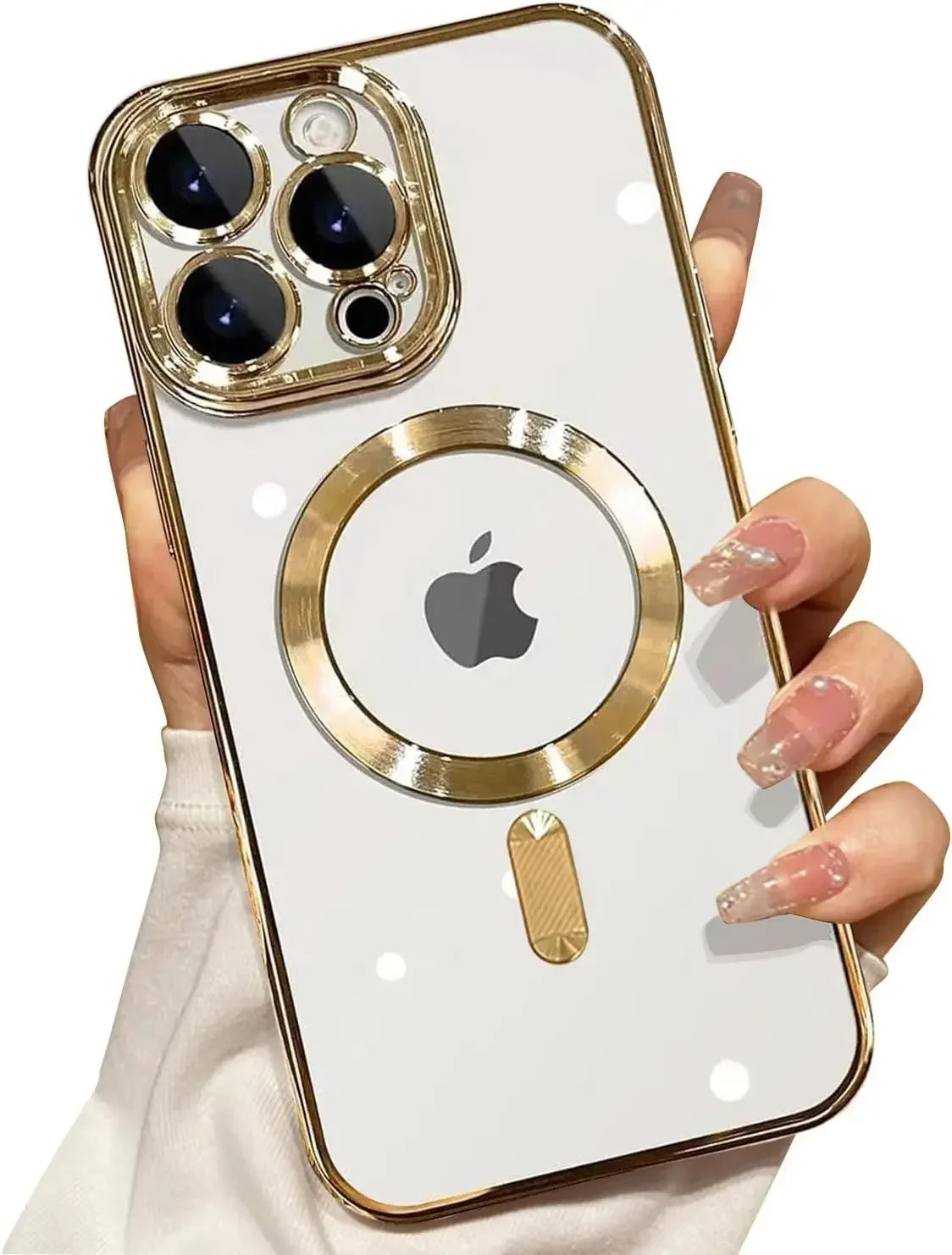 Full Protection Magnetic Wireless Charge Case For Magsafe For iPhone 17 16 15 14 13 12 Pro Max Case With Camera Lens Protector