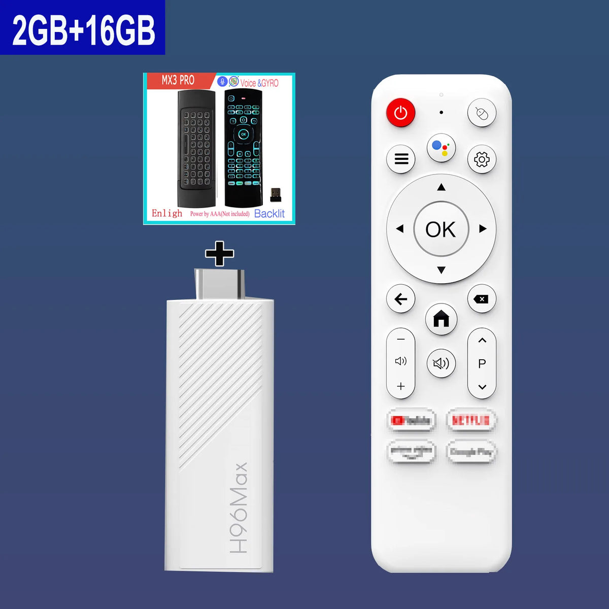 H96 Max H313 Android TV Stick Allwinner Quad Core 4K Wifi6 BT Voice Assistant Remote Game Media Player Smart TV Box