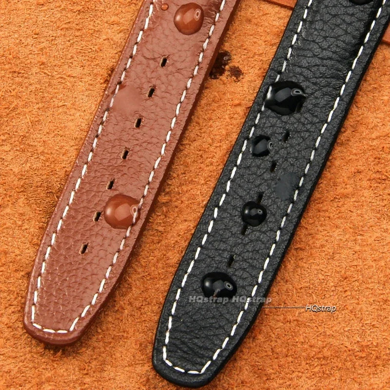 Watch Strap for Swatch 17mm Genuine Cowhide Leather Bracelet Men Women Waterproof Sport Replacement Watchband Belt Accessories