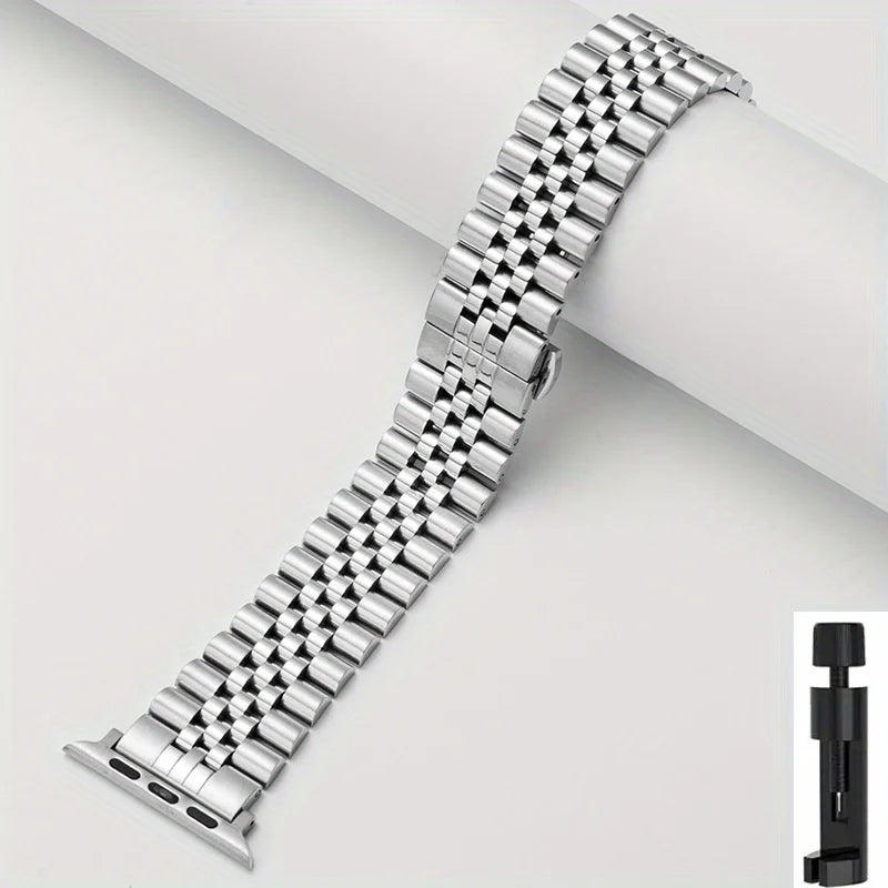 Stainless Steel Strap For Apple Watch Band Series 12/11/10/9/8/7/6/5/SE 3 Metal Bracelet For iWatch Ultra 4 49mm 45mm 44mm 46mm
