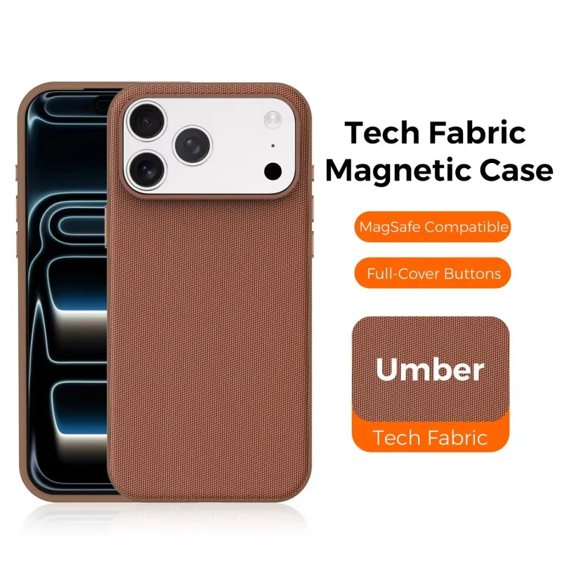 New For Magsafe Tech Woven Wireless Charge Case for Iphone 18 17Air 16 15 14 Plus 13 12 Pro Max TechWoven Matte shockproof Cover