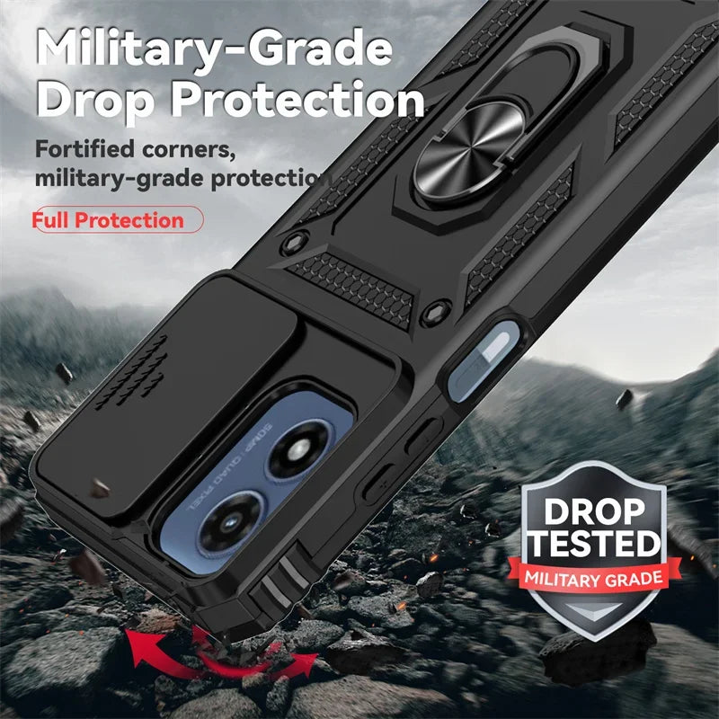 Armor Shockproof Case For Motorola Moto G Stylus 2026 G Play 2024 G Power 5G Edge 2025 Cover Ring Car Holder Shell Coque Funda
