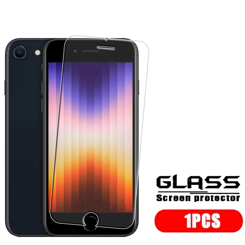 1/2/3/4Pcs For iPhone SE 2022 Glass iPhone SE 2022 2020 7 8 Plus Tempered Glass Transparent Clear 9H Screen Protector iPhone SE