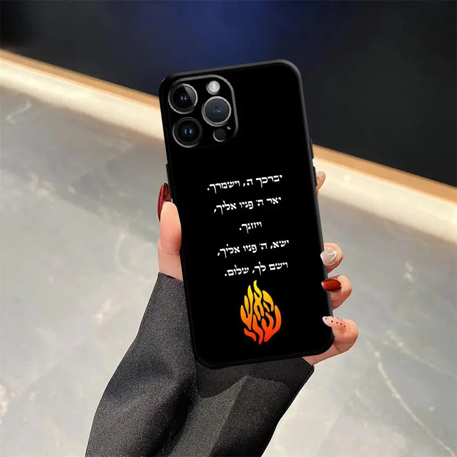 Case for iPhone 7 8 15 16 14 Plus 17Air XS Max 13 12 11 17 Pro Max XR Black Soft Phone Cover Flame Pattern Fashion